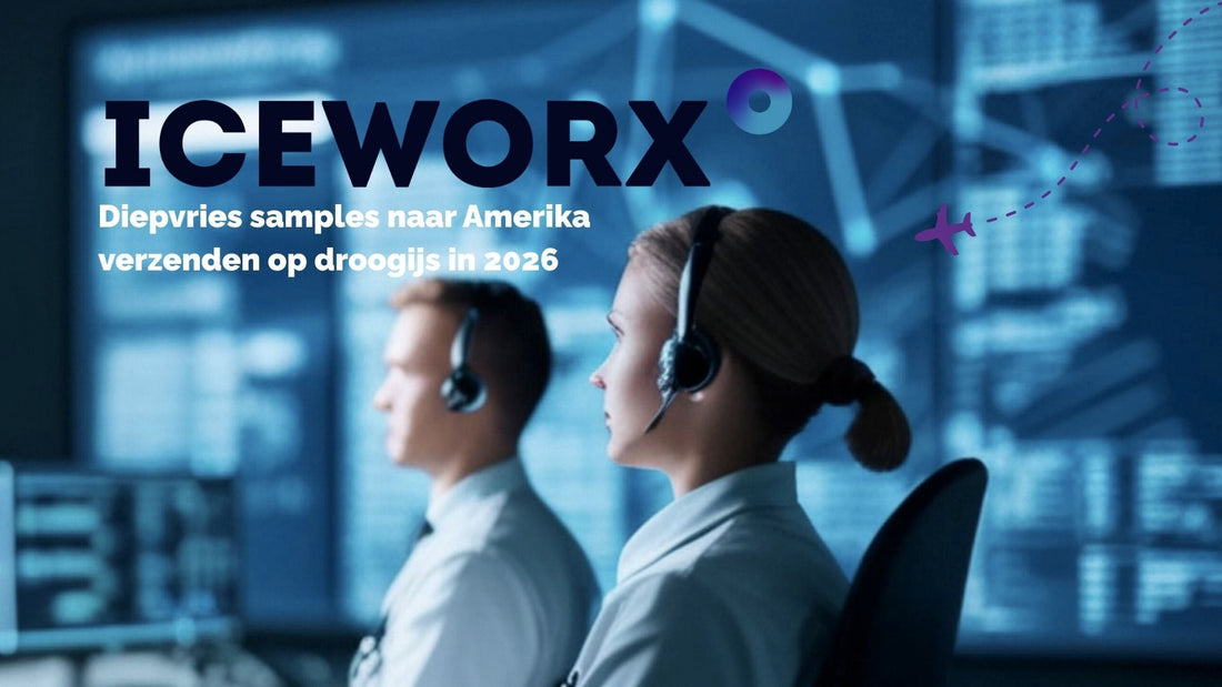 Diepvries samples naar Amerika verzenden op droogijs in 2026
